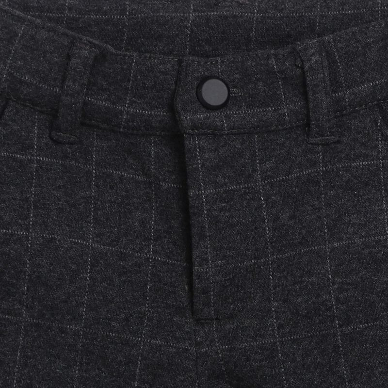 Boys Dark Grey Long Knitted Trouser image number null